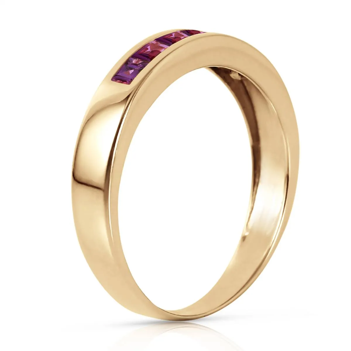 0.6 Carat 14K Solid Yellow Gold Bliss Is Found Here Amethyst Ring