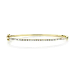 0.62CT 14K Y/G DIAMOND BANGLE