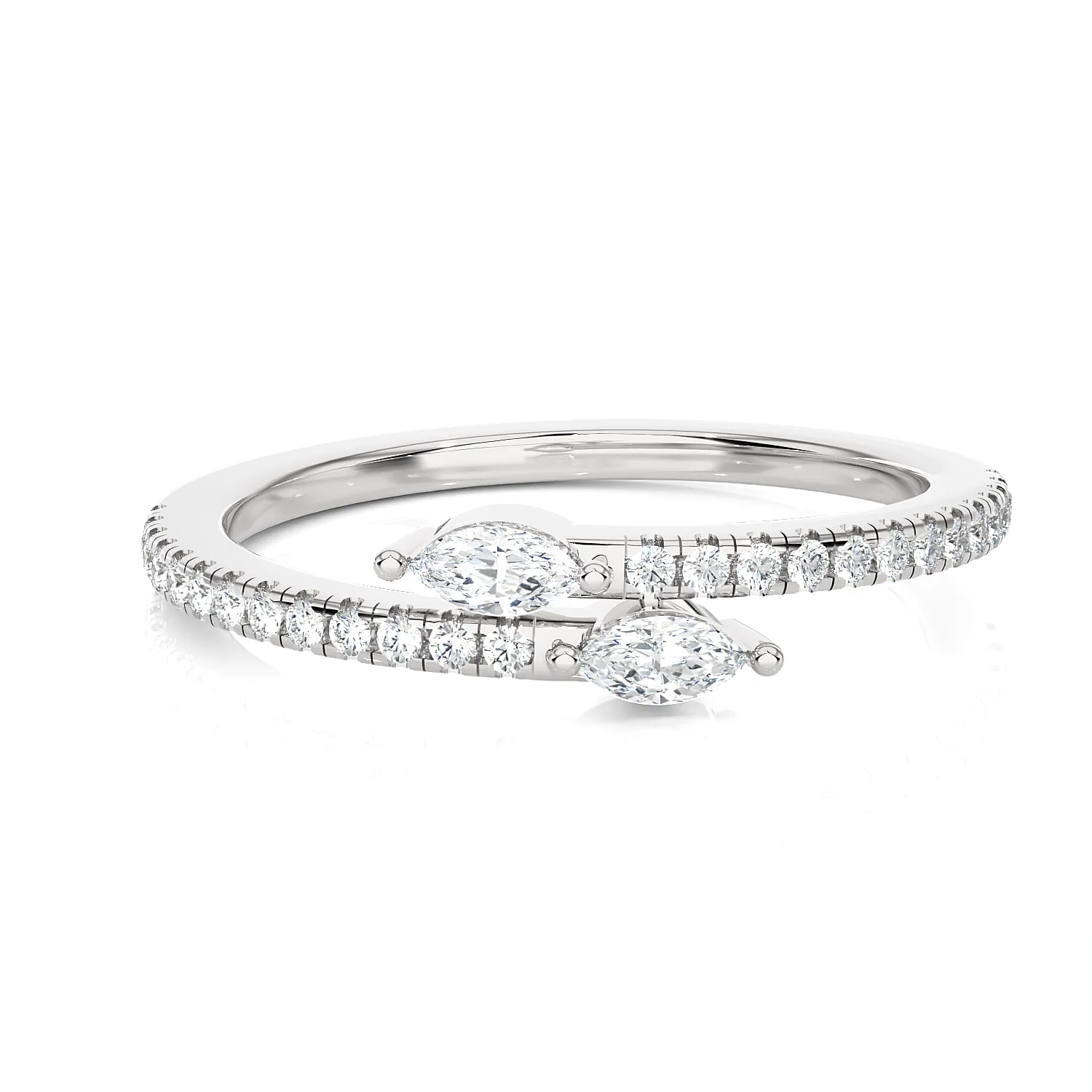 1/3 ctw Marquise Lab Grown Diamond Ring