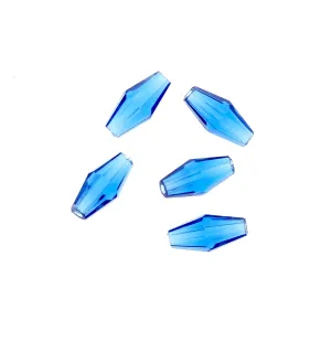 13mm Faceted Bicone Beads, Cerulean Blue or Dark Sapphire, pack of 24