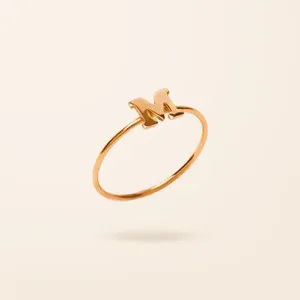 14K Gold Initial Ring