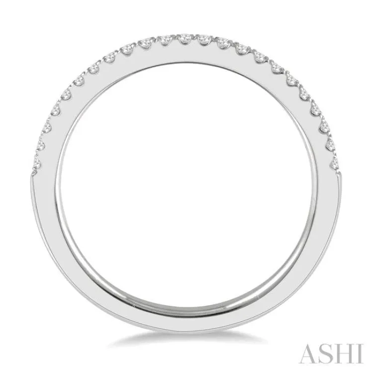 1/6 ctw Round Cut Diamond Stack Band in 14K White Gold