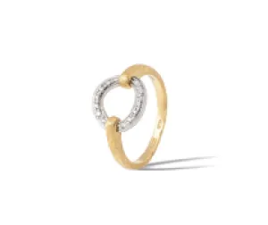 18K YELLOW GOLD STACKABLE DIAMOND CIRCLE RING