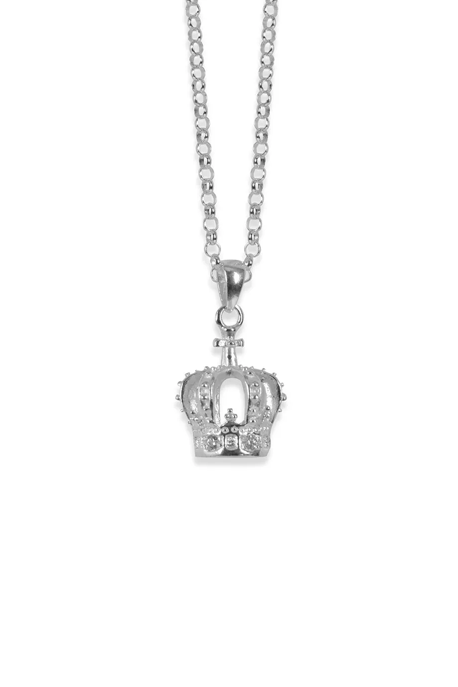 Alouette Design
 Crown Necklace - Silver