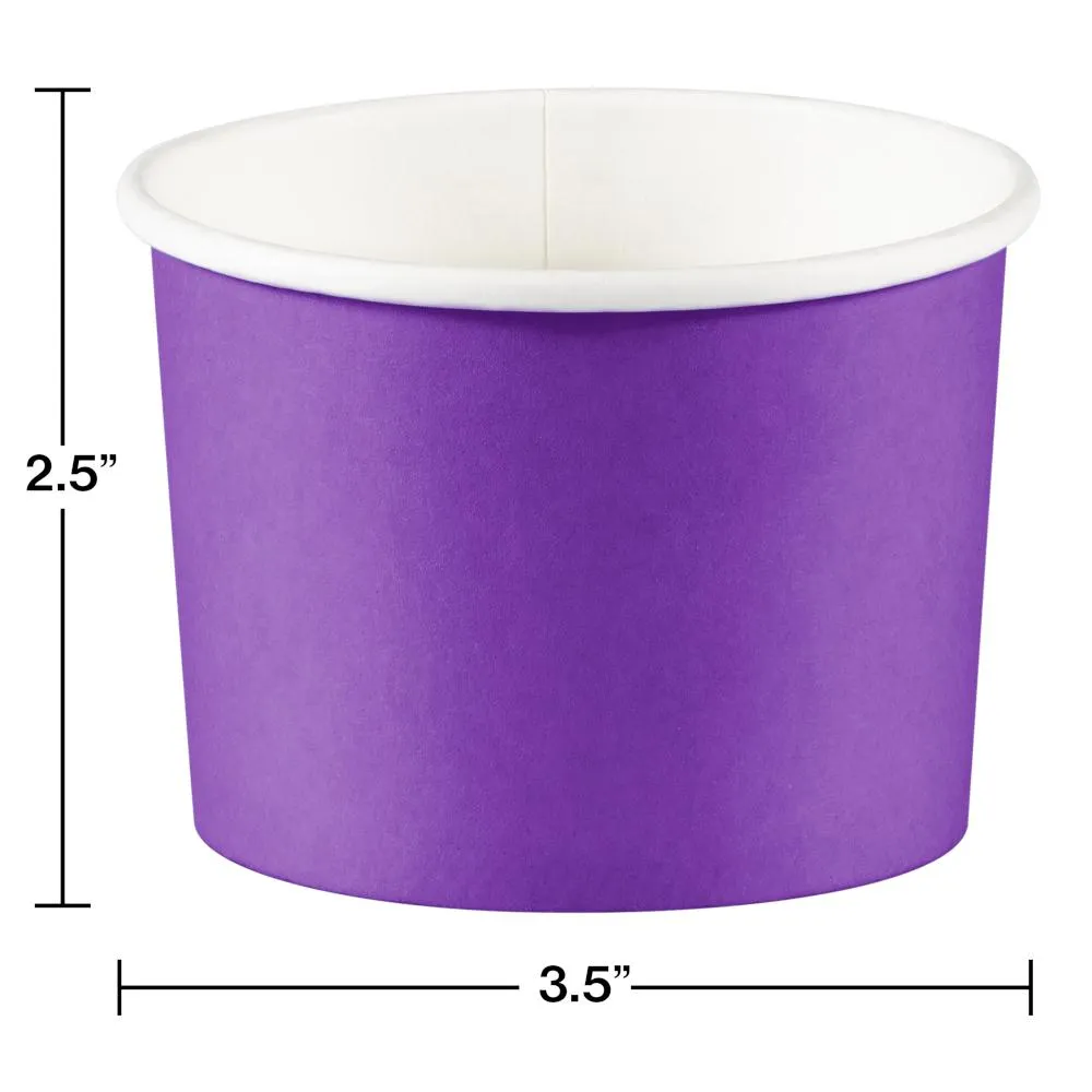 Amethyst 8 oz Paper Treat Cups (8/Pkg)