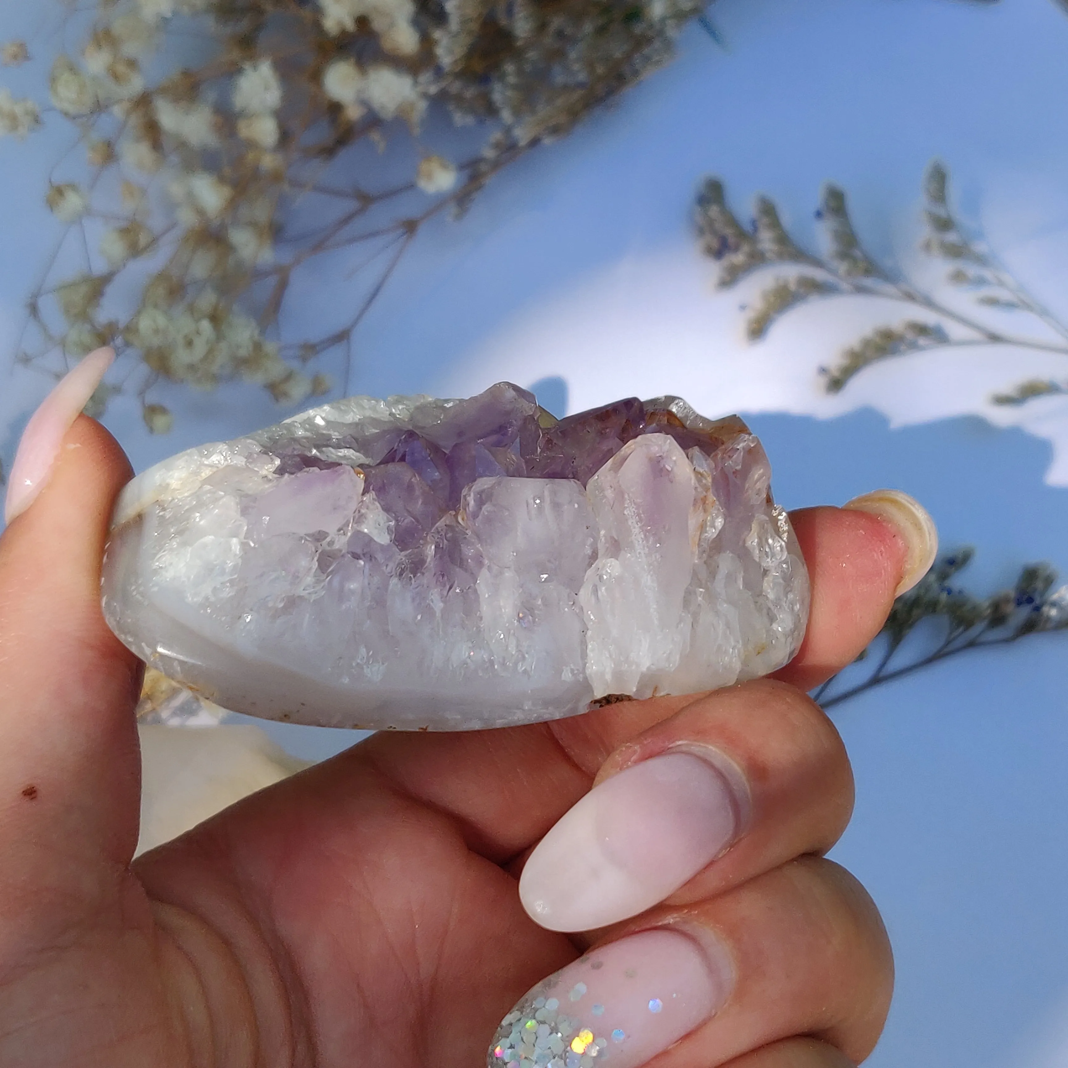 Amethyst Agate Geode (#J5)