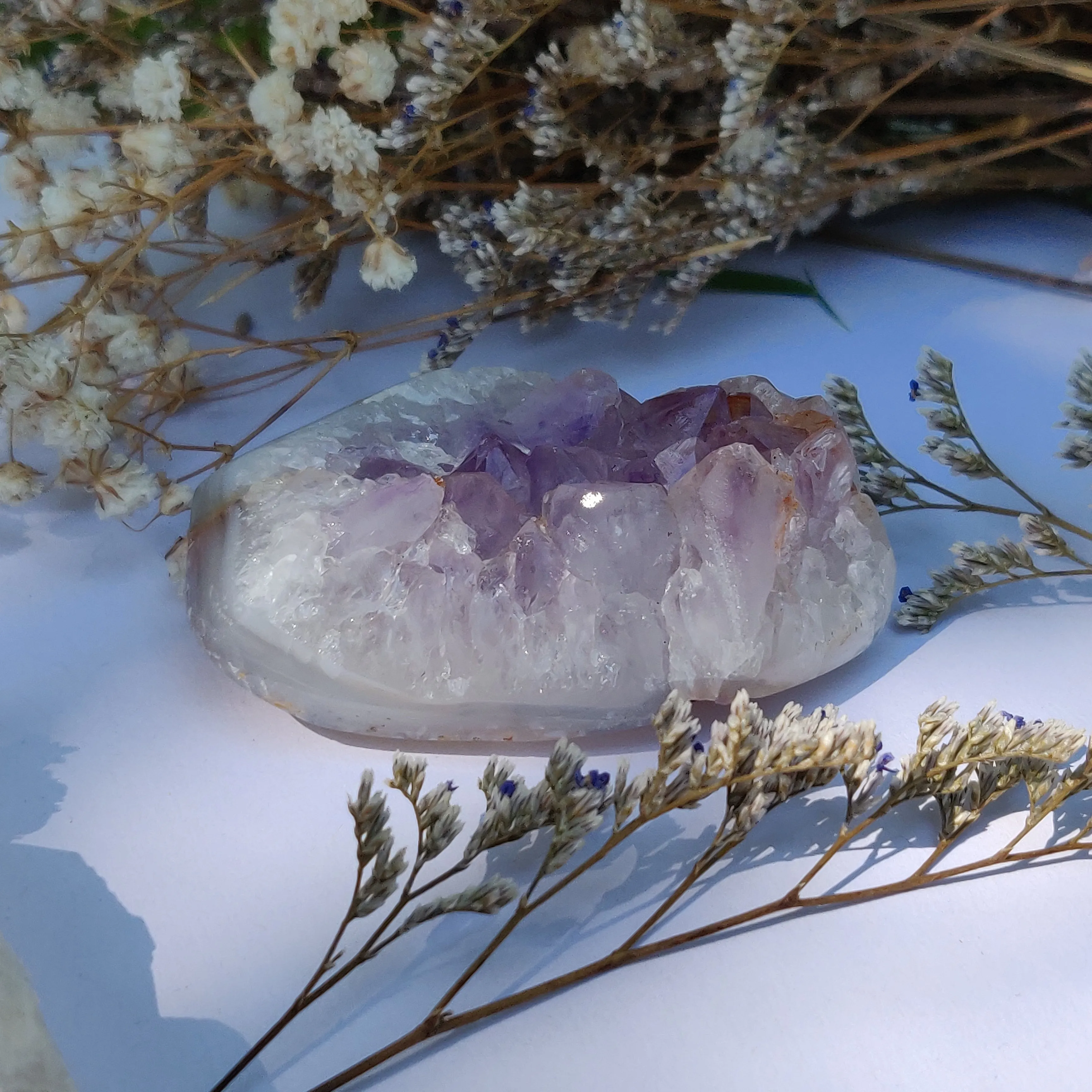 Amethyst Agate Geode (#J5)