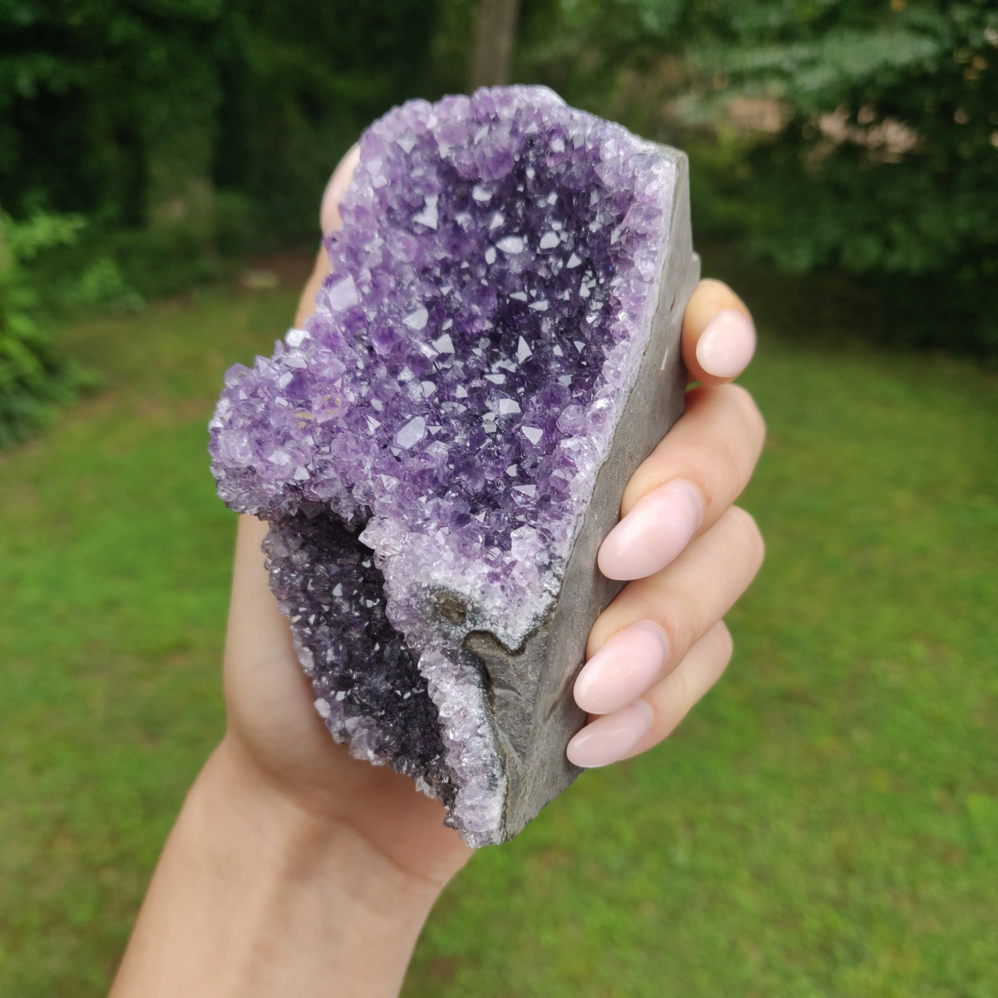 Amethyst Geode Free Form, Cut Base (#31)