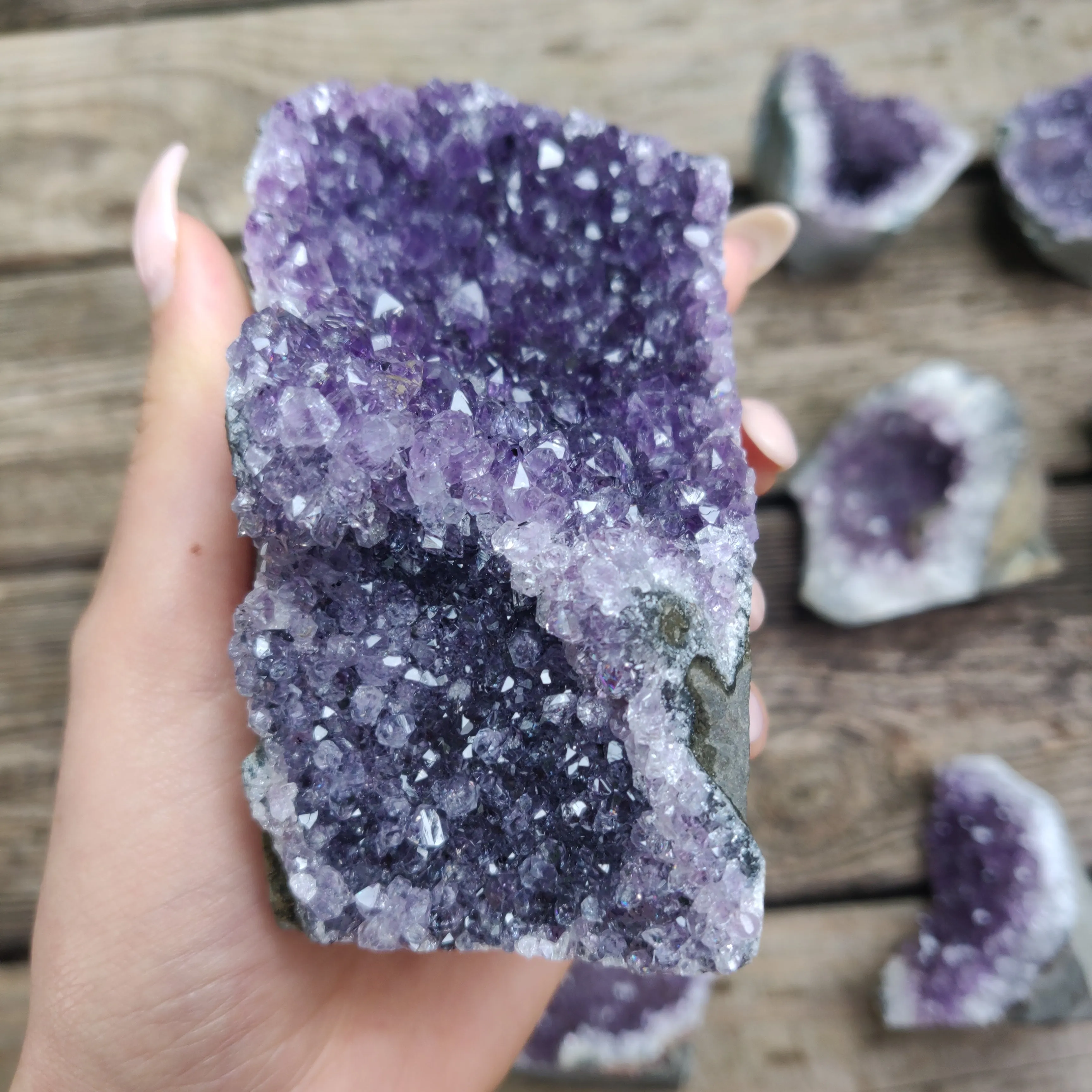 Amethyst Geode Free Form, Cut Base (#31)