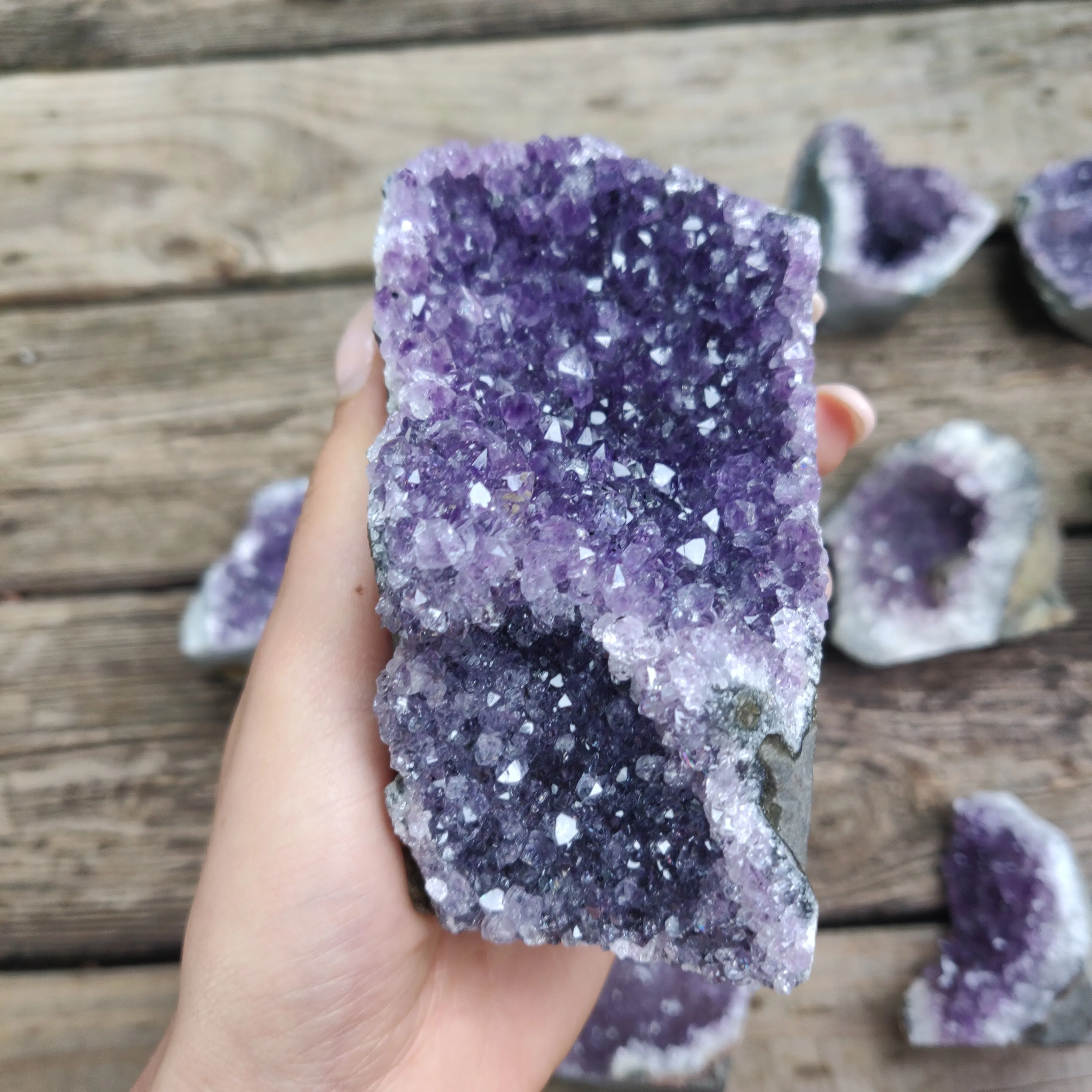 Amethyst Geode Free Form, Cut Base (#31)