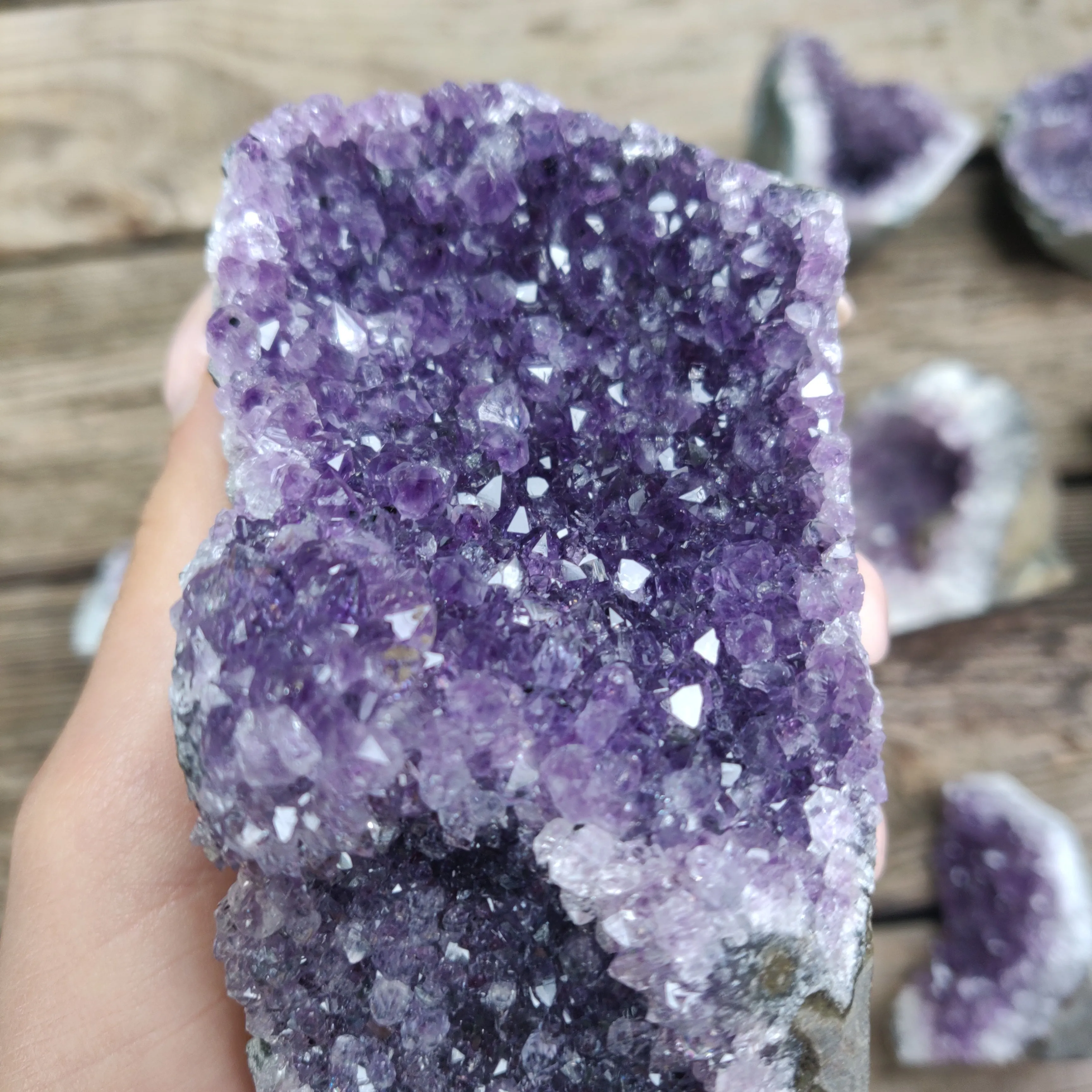 Amethyst Geode Free Form, Cut Base (#31)