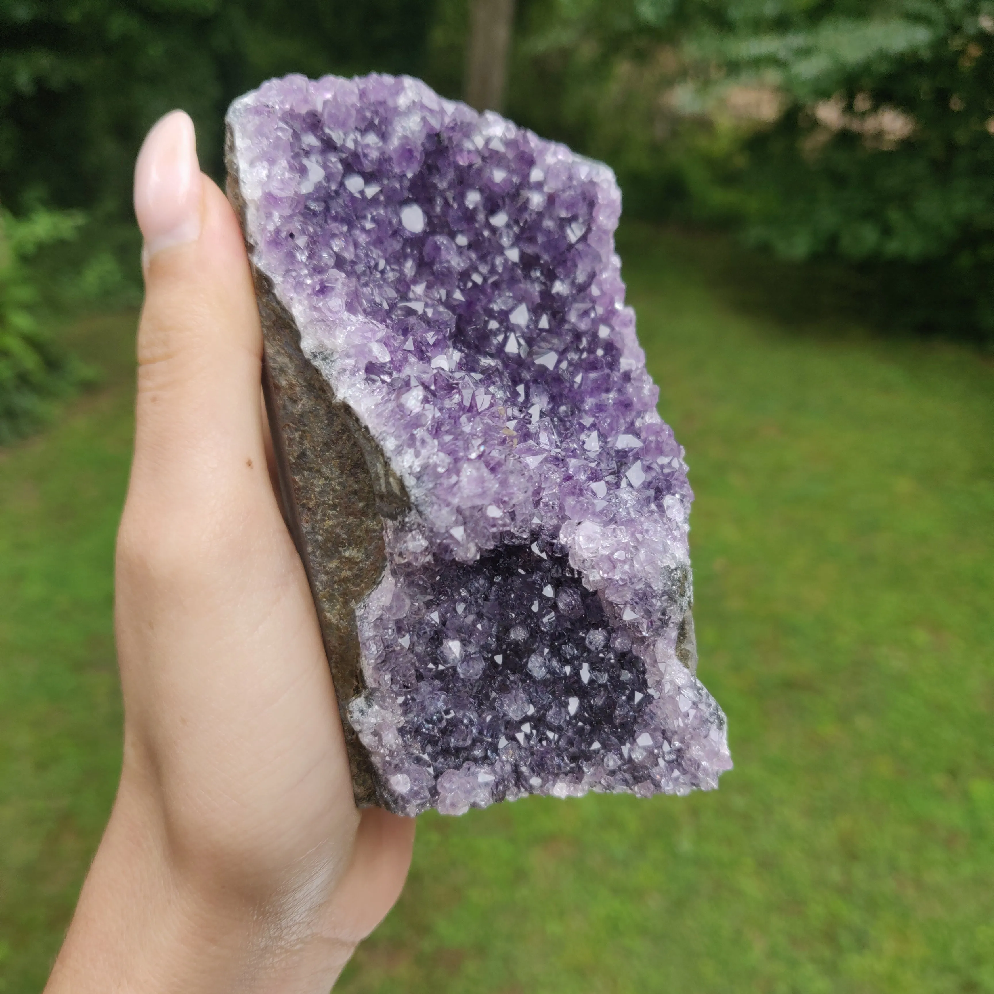 Amethyst Geode Free Form, Cut Base (#31)