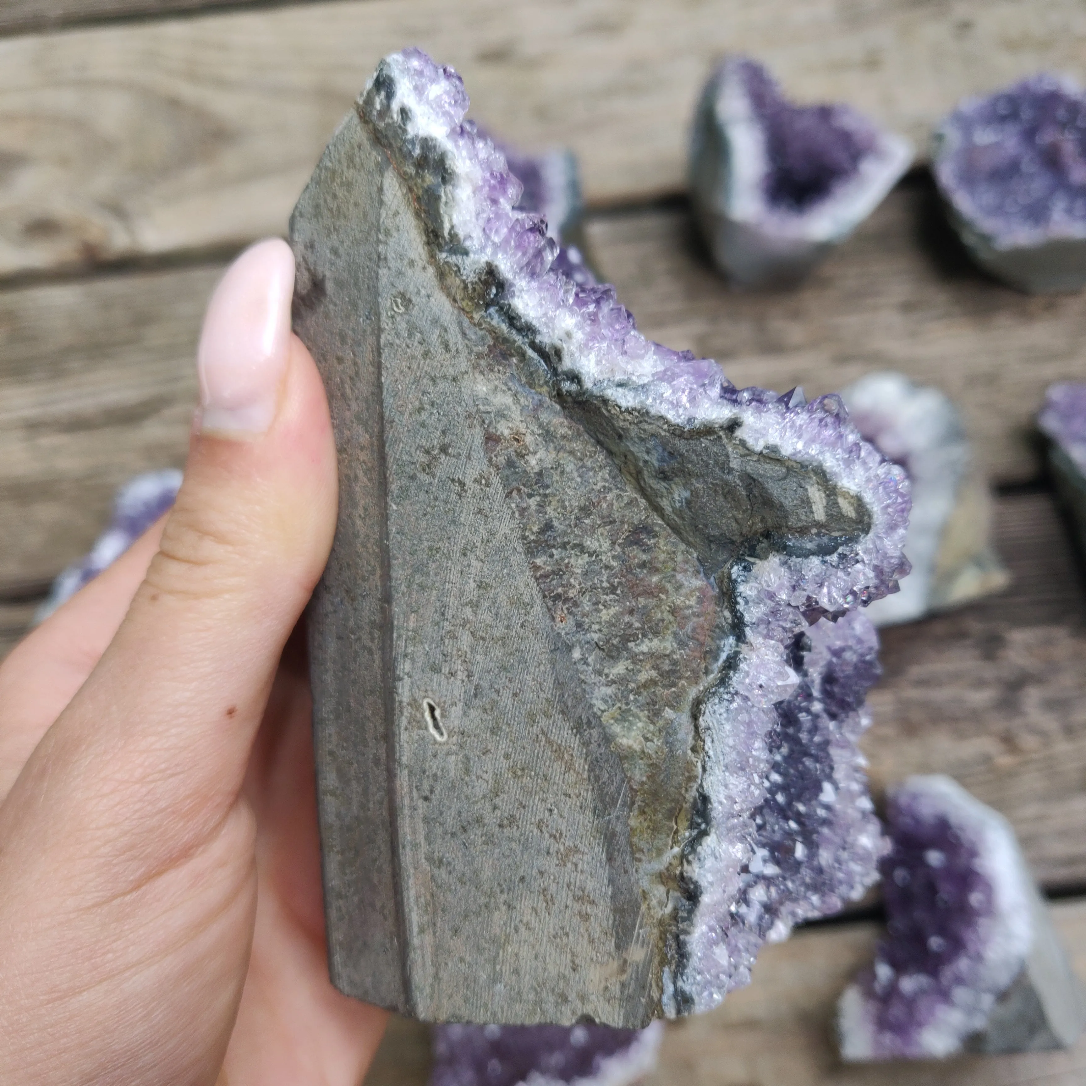 Amethyst Geode Free Form, Cut Base (#31)