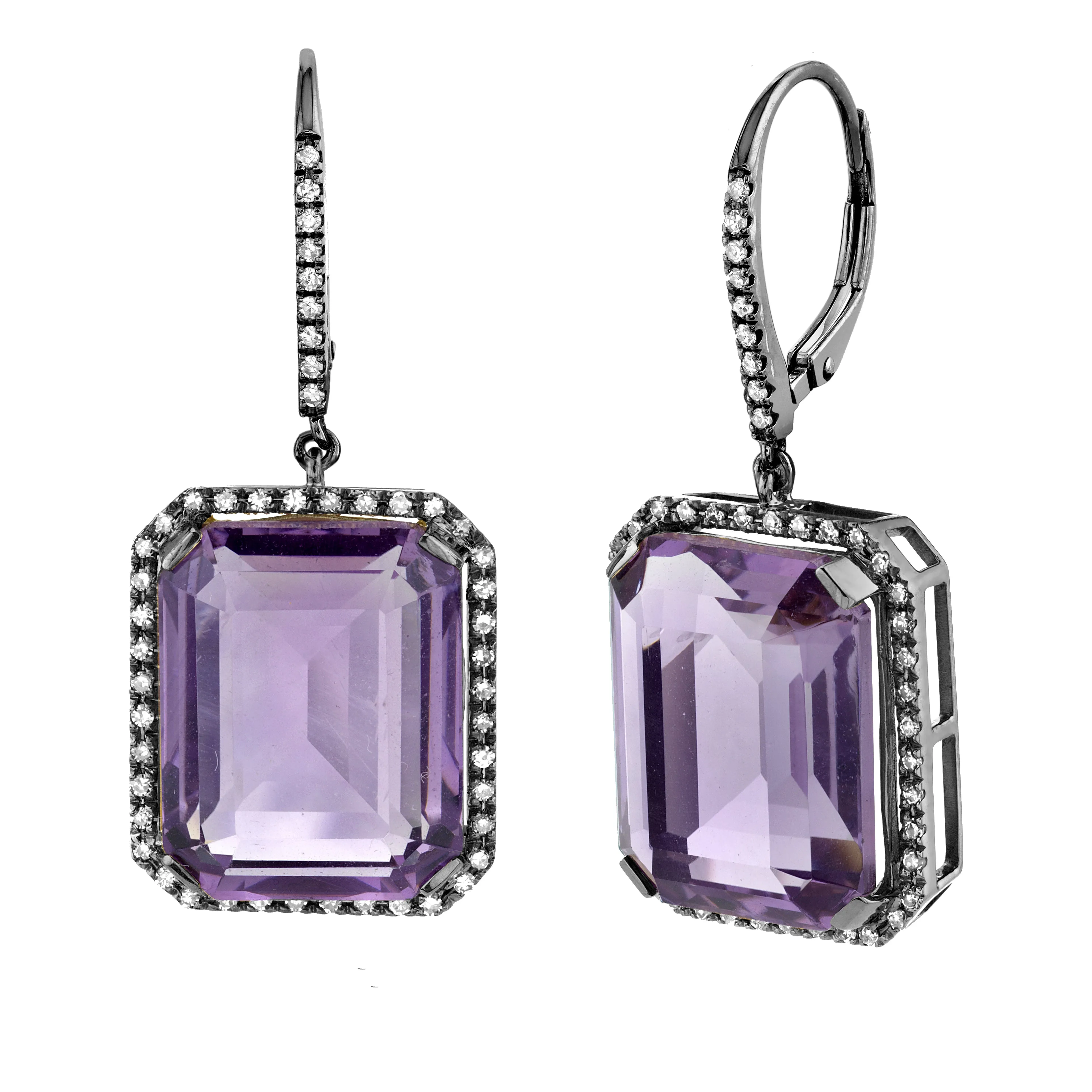 AMETHYST PORTRAIT EARRINGS