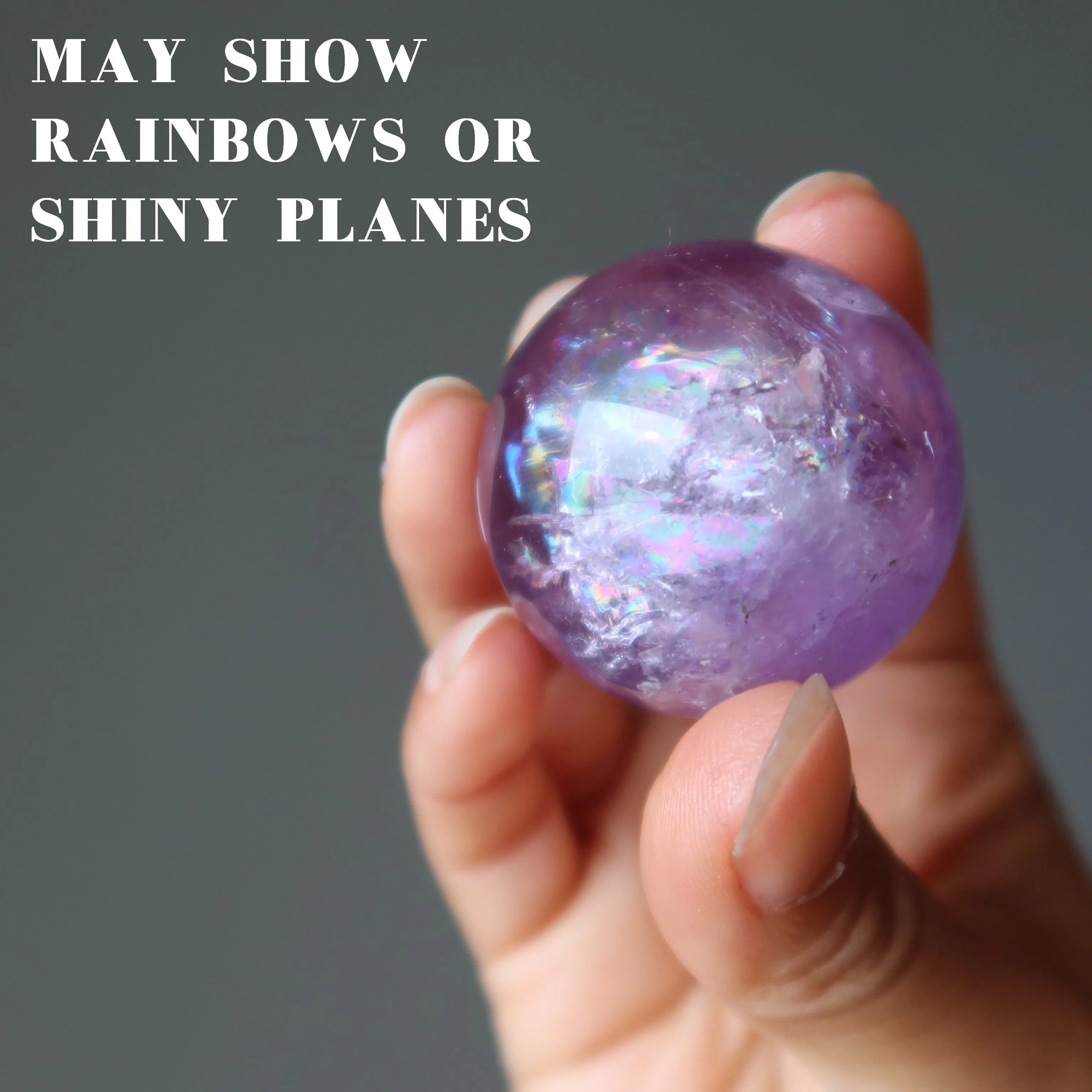 Amethyst Sphere Enlightened Rainbow Crystal Ball