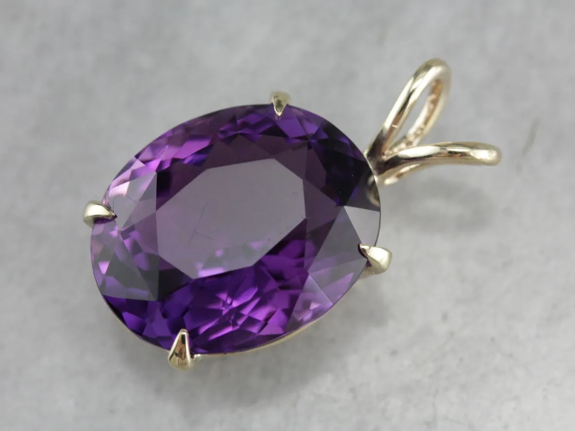 Amethyst Statement Pendant