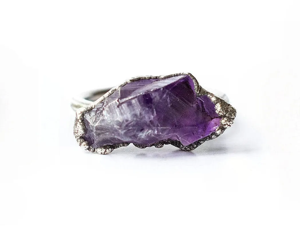 Amethyst statement ring | Amethyst birthstone jewelry