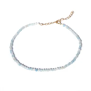 Aquamarine Delicate Luxury Anklet