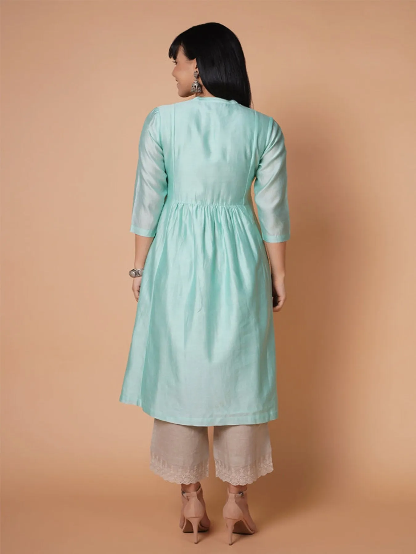 Aquamarine Emb Kurta