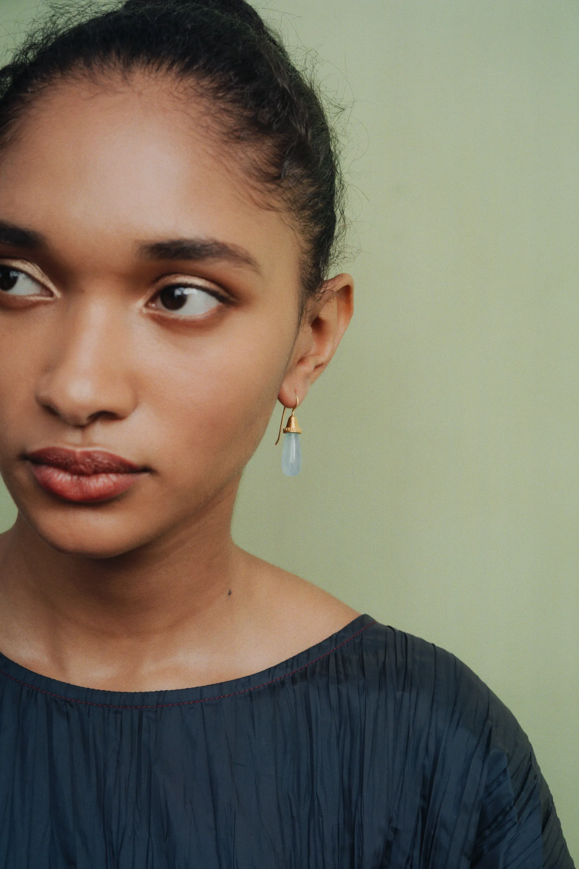 Aquamarine Pileus Earrings