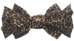 Baby Bling Brown Leopard Printed Knot Headband