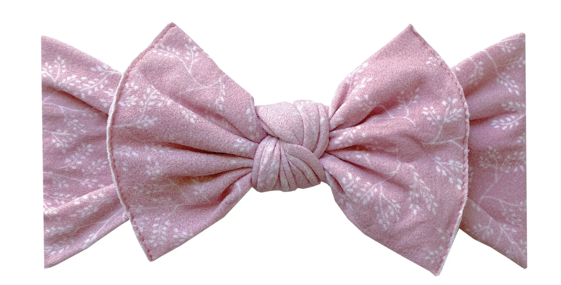 Baby Bling Mauve Branch Printed Knot Headband