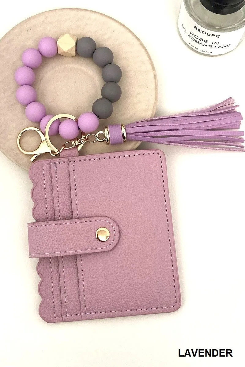 Beaded Keychain Cardholder