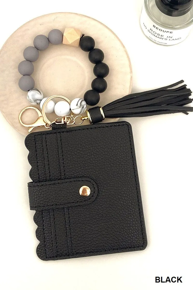 Beaded Keychain Cardholder