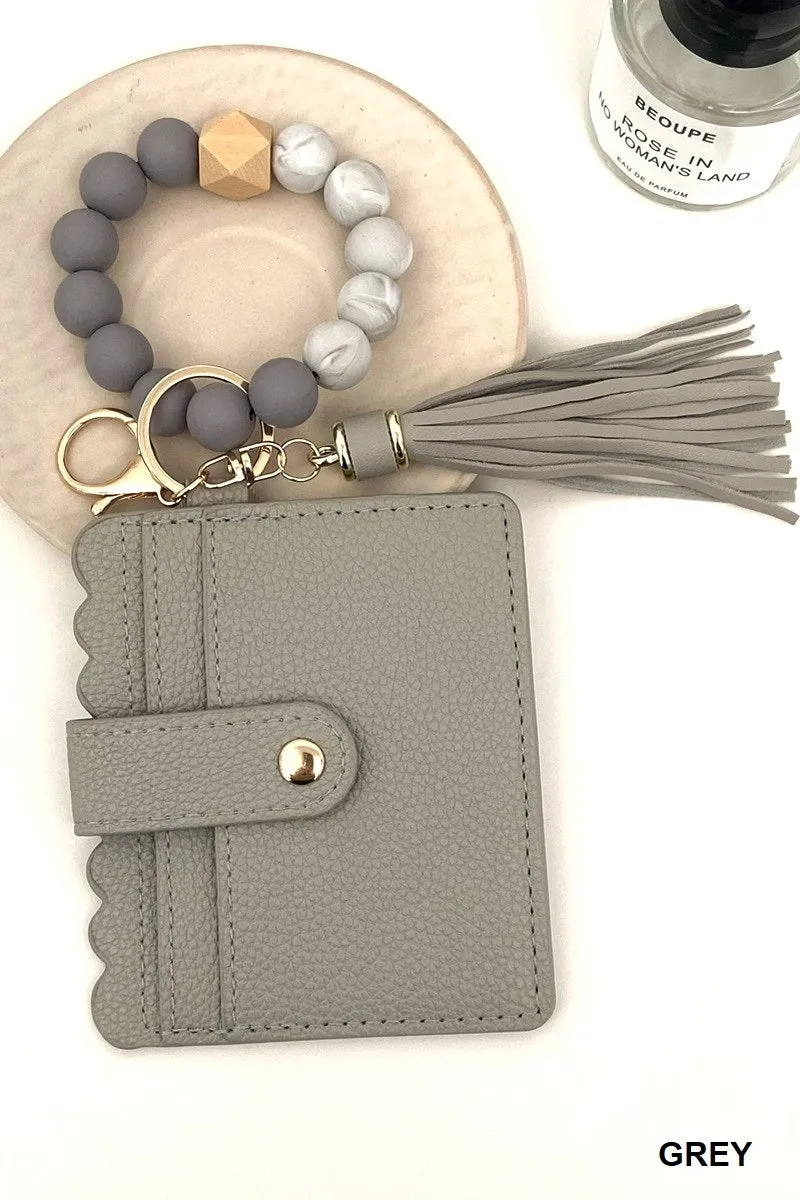 Beaded Keychain Cardholder