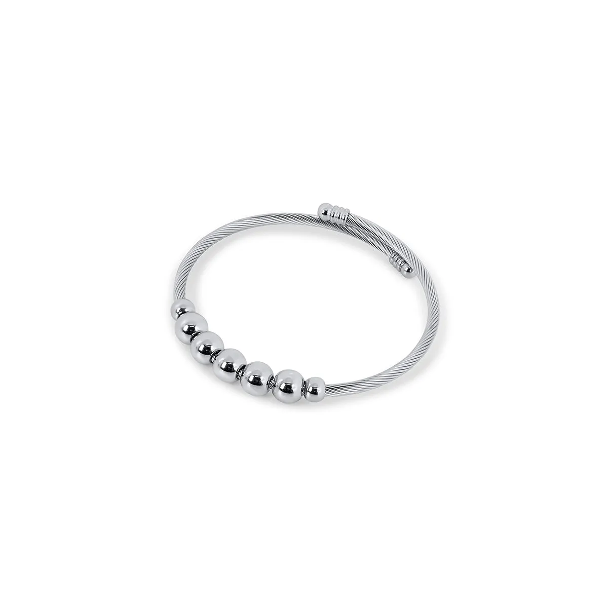 Calma Fidget Bangle Bracelet - Silver