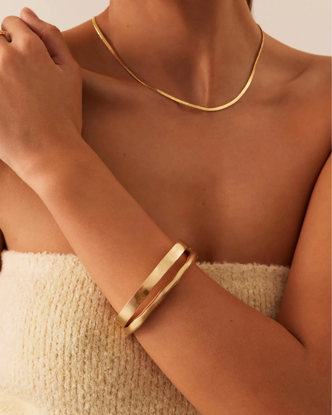 CARTER BANGLE 2 PACK - GOLD