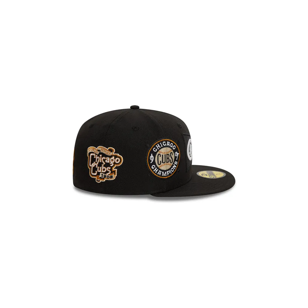 Chicago Cubs MLB Cooperstown 59FIFTY Fitted (Black)