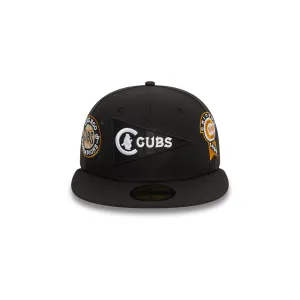 Chicago Cubs MLB Cooperstown 59FIFTY Fitted (Black)