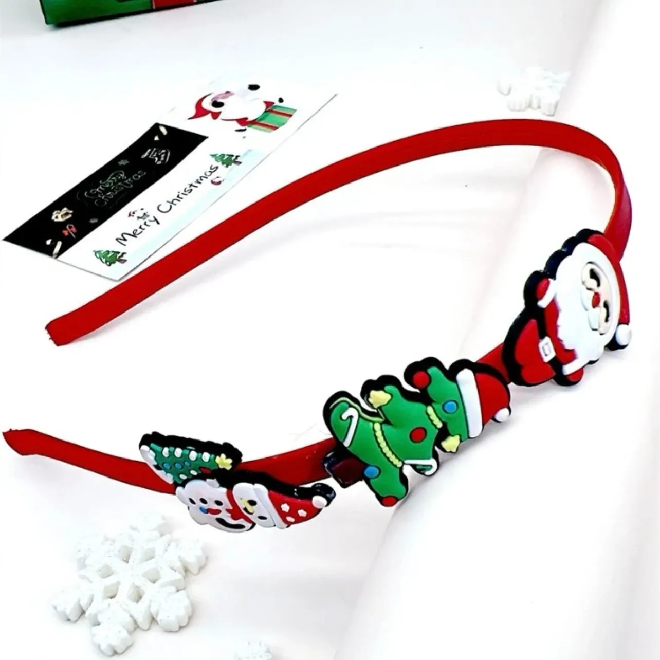 Christmas Headband - Handmade Headpiece, Santa Headband, Snowman Headband, Holiday Headband, Christmas Tree