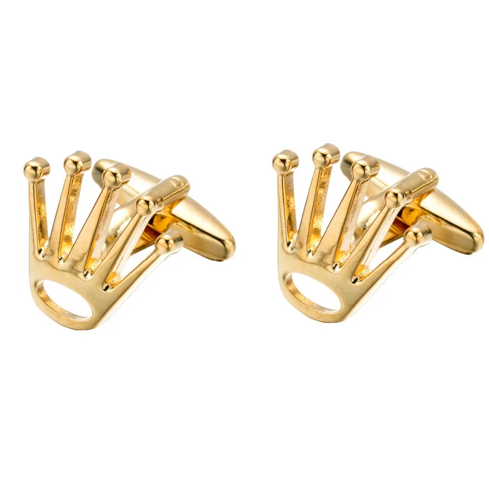 Crown GOLD CUFFLINKS