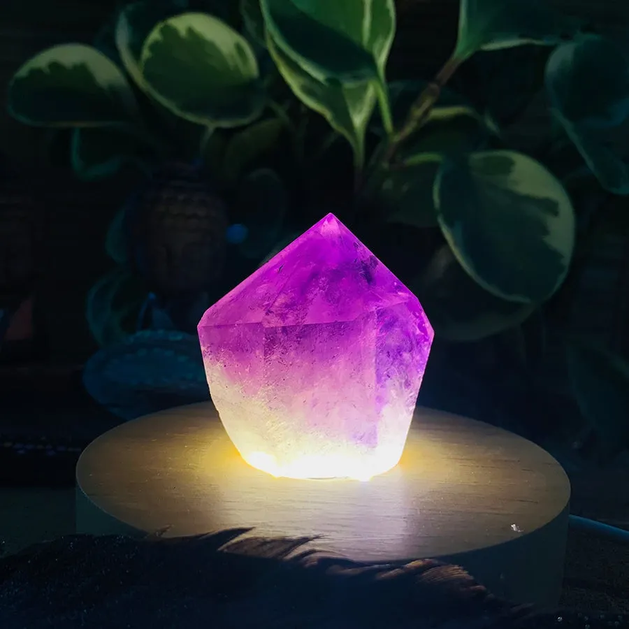 Crystal Mood Light (Amethyst Freeform Point)