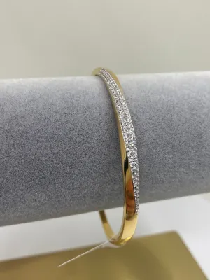 CZ Bangle - Gold Filled