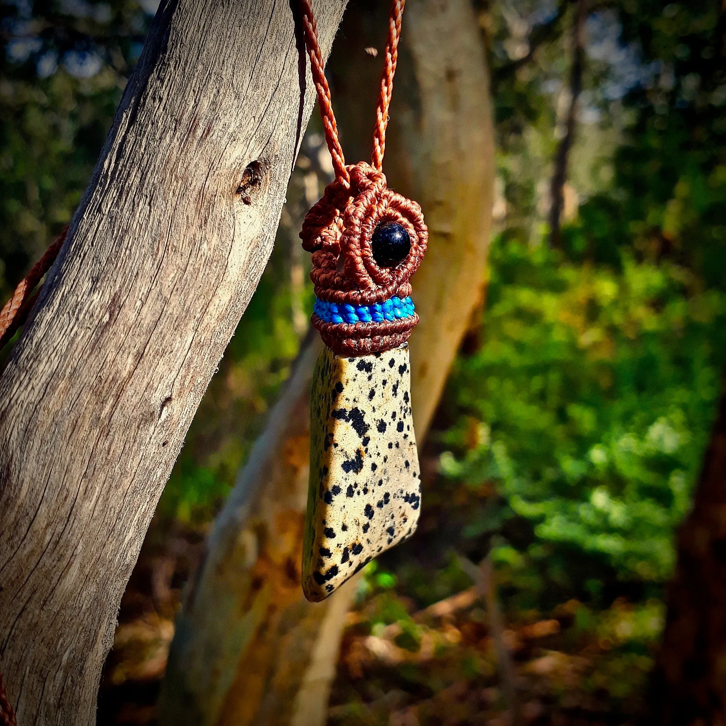 Dalmatian jasper necklace