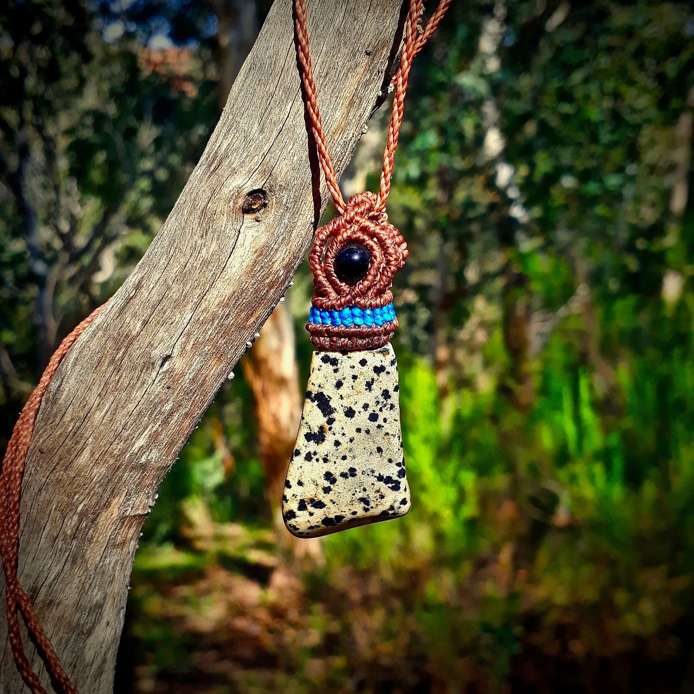 Dalmatian jasper necklace