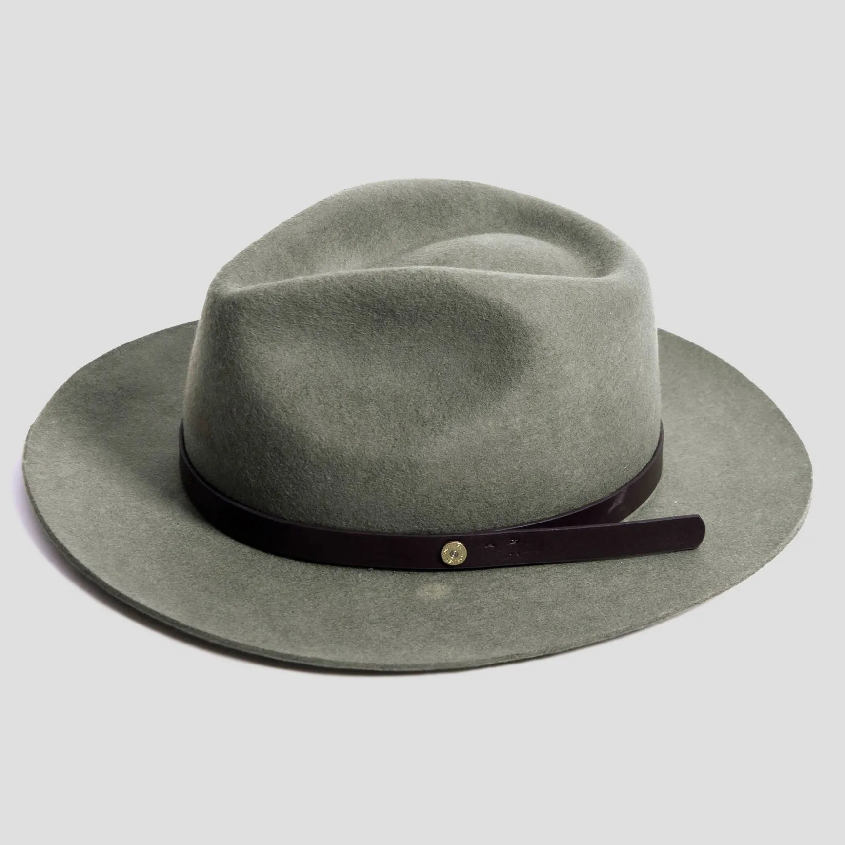 Dapper Men's Felt Fedora Hat–Dark Grey