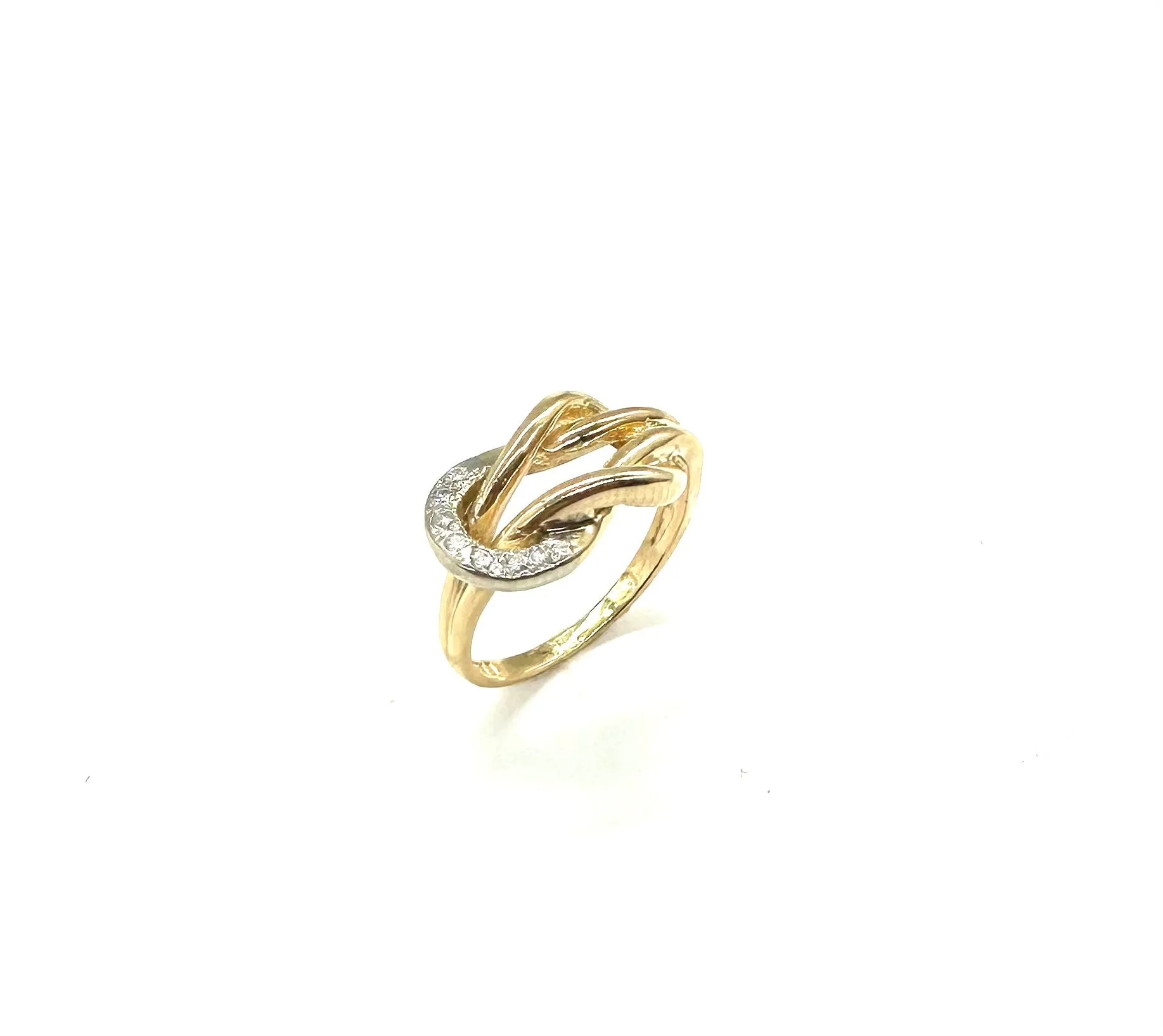 Diamond Accented Infinity Ring