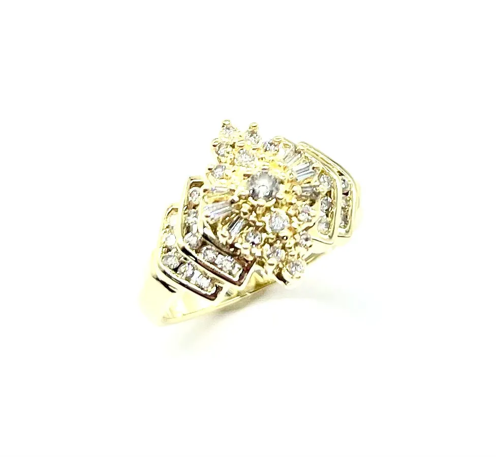 Diamond Cluster Ring