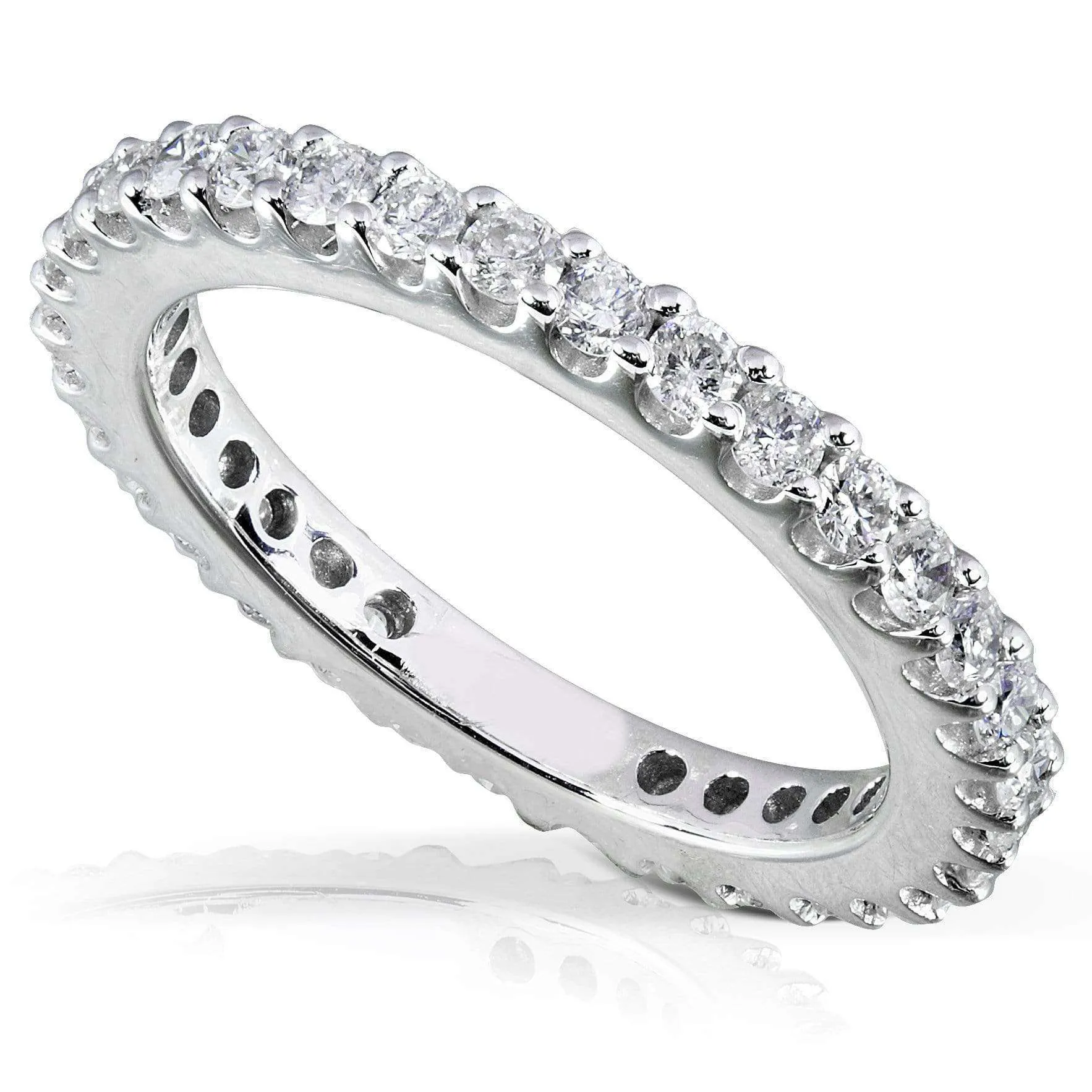 Diamond Eternity Wedding Band 3/4 carat (ctw) in 14K White Gold