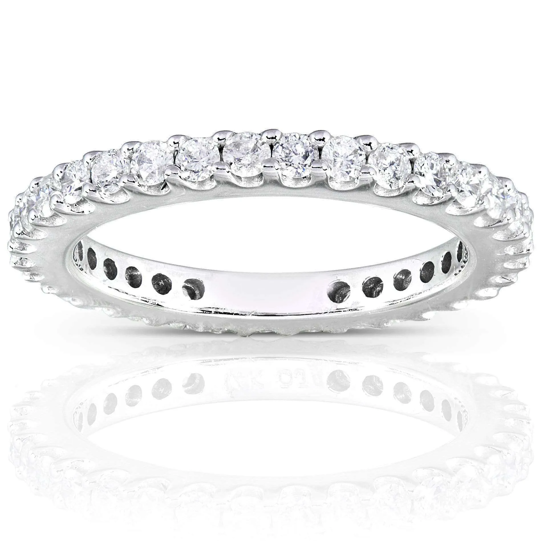 Diamond Eternity Wedding Band 3/4 carat (ctw) in 14K White Gold