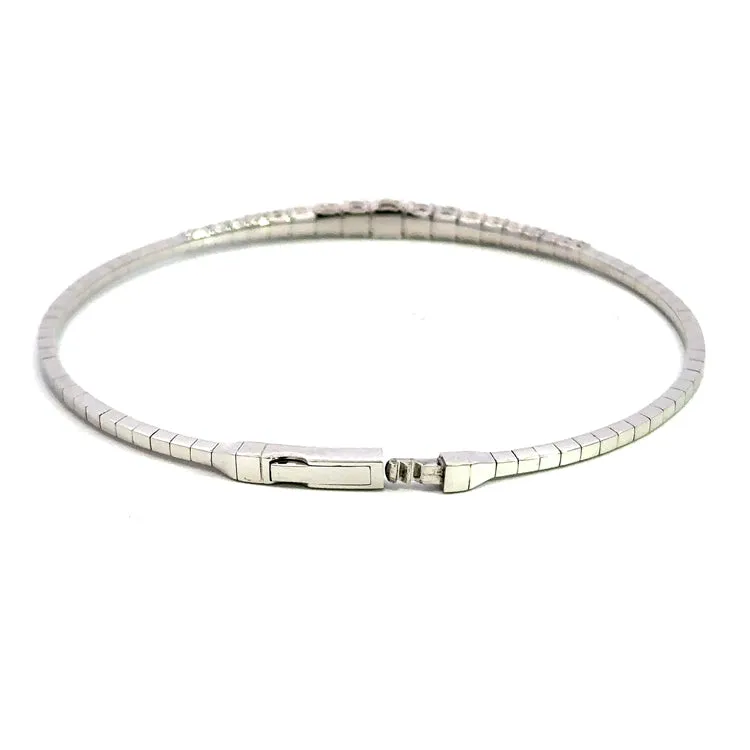 Diamond Flex Bangle Bracelet, 14Kt