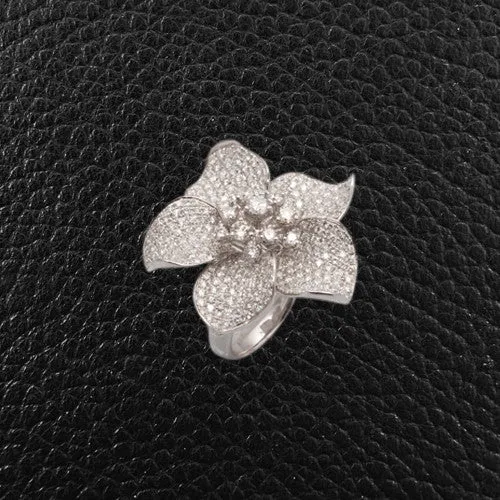 Diamond Flower Ring