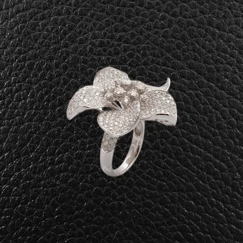 Diamond Flower Ring