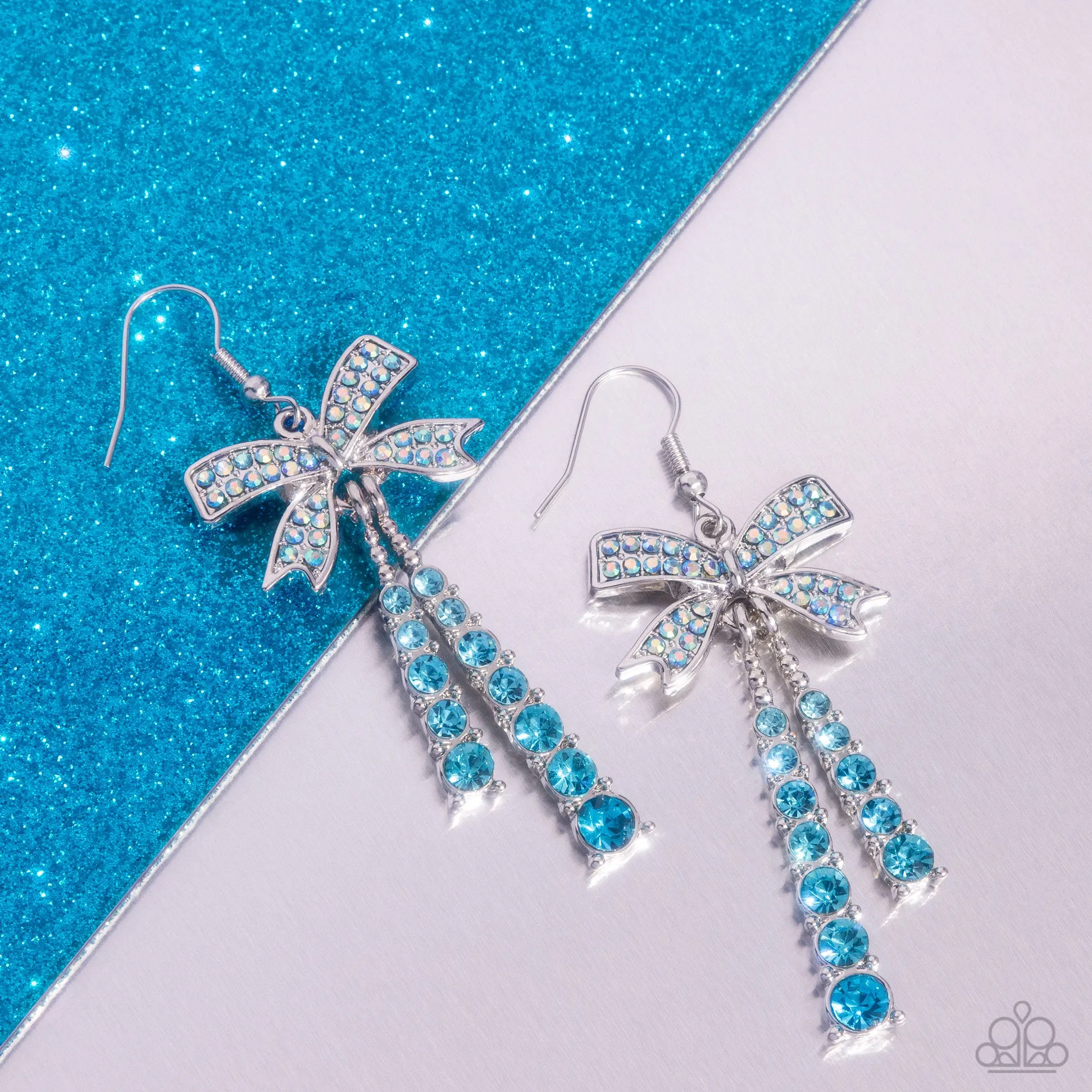 Earrings Date Night Decadence - Blue E365