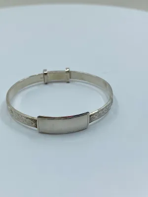 Engravable Babies Bangle - Sterling Silver