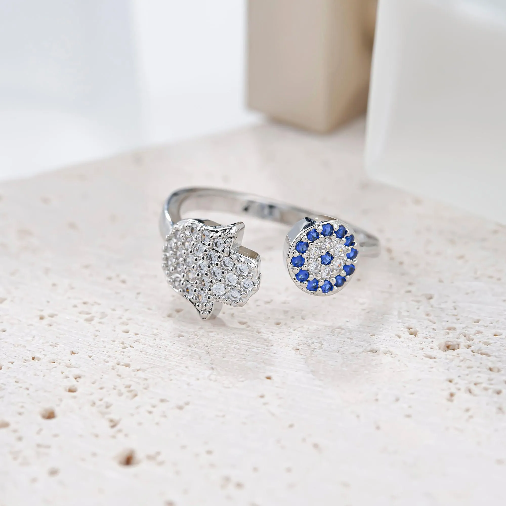 Evil Eye and Hamsa Hand Ring